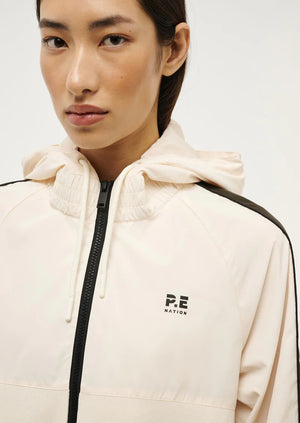 P.E NATION - Cropped Man Down Jacket - Whisper White