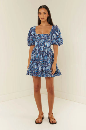 PALM NOOSA - Lola Dress - Blue Paisley