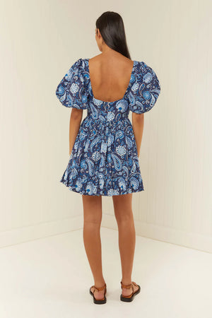 PALM NOOSA - Lola Dress - Blue Paisley