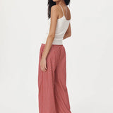 ROWIE - Rocco Stripe Pants - Cherry Red