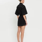 KIVARI - Rowyn Shirt Dress - Black