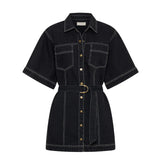 KIVARI - Rowyn Shirt Dress - Black