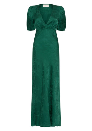 AUGUSTE - Pamela Midi Dress - Emerald Green