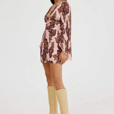 SIGNIFICANT OTHER - Ella Mini Dress - Rose Wallpaper