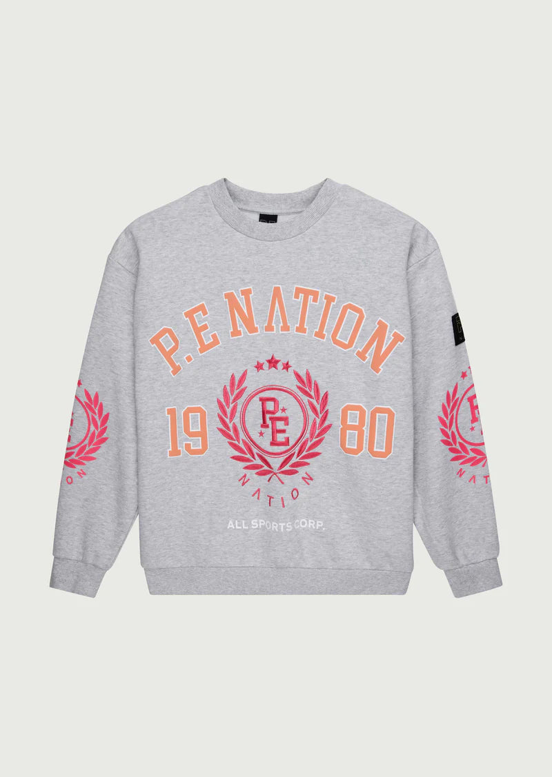 P.E NATION - Baltoro Sweat - Grey Marl