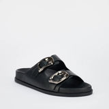 SOL SANA - San Jose Footbed - Black / Silver