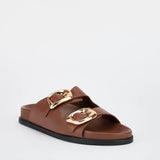 SOL SANA - San Jose Footbed - Cocoa / Gold