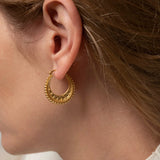 Satya - Interwoven Gold Hoop Earrings