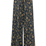 Shona Joy - Vacance Relaxed Drawstring Pant - Navy/ Multi