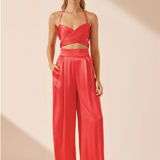 SHONA JOY - Lydie Tuxedo Trouser - Poppy Red