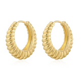 LUV AJ - Ridged Marbella Hoops