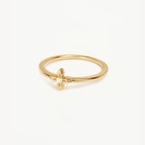 BY CHARLOTTE - Live in Light Ring - Gold Vermeil