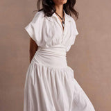 SOVERE / - Asta Dress - Chalk