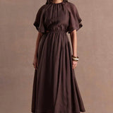 SOVERE / - Aura Dress - Chocolate