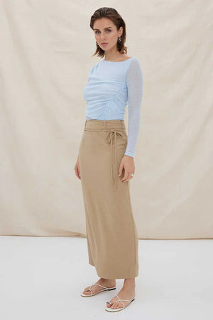 SOVERE - Volition Maxi Skirt - Pecan