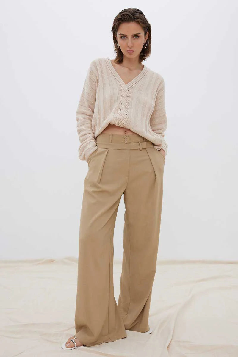 SOVERE / - Laced Sweater - Natural