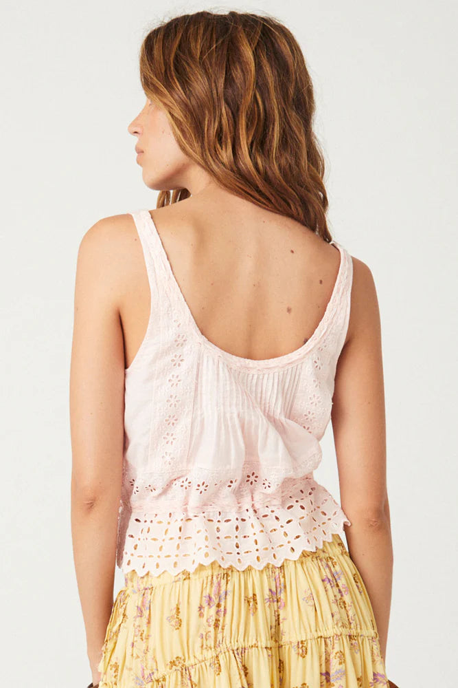 SPELL - Love In The Afternoon Lace Cami - Rose Water