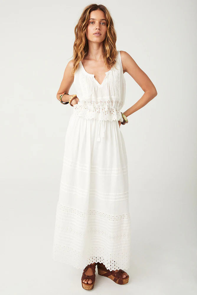 SPELL - Love In The Afternoon Lace Maxi Skirt - Daisy