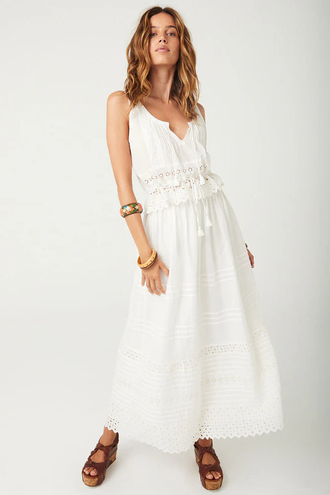 SPELL - Love In The Afternoon Lace Maxi Skirt - Daisy