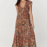 SPELL - Mojave Lily Shirred Maxi Dress