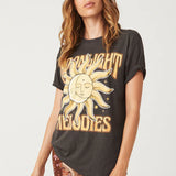 SPELL - Moonlight Biker Tee - Charcoal