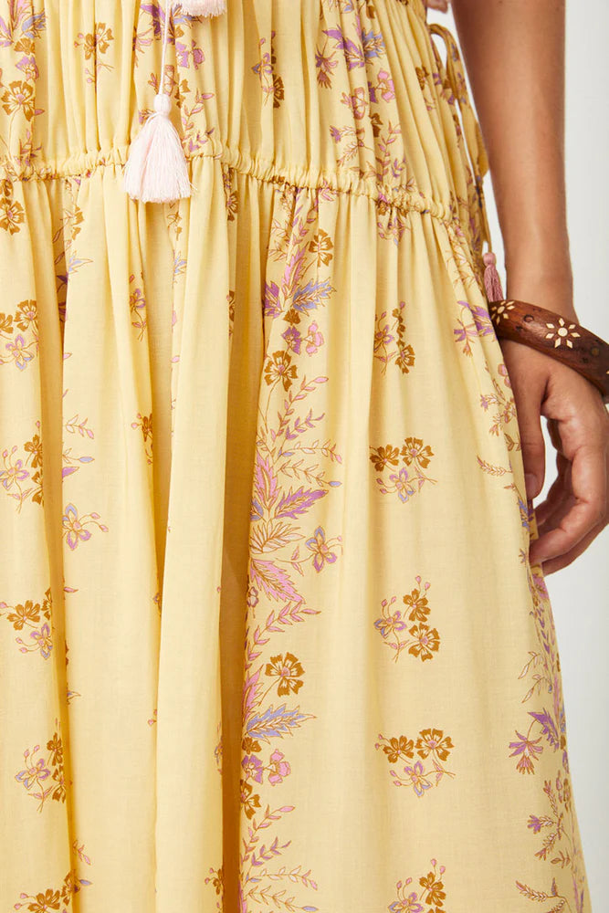 SPELL - Rebel Spirit Tassel Maxi Skirt - Daffodil