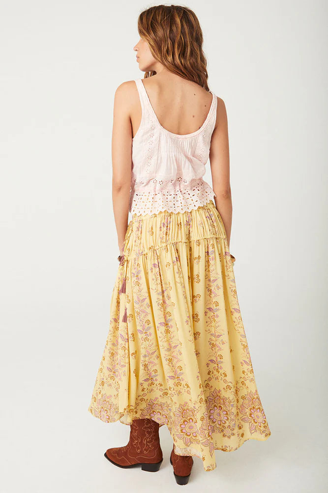 SPELL - Rebel Spirit Tassel Maxi Skirt - Daffodil