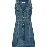 SPELL - Road Trip Denim Vest Dress - Bandana