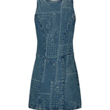 SPELL - Road Trip Denim Vest Dress - Bandana