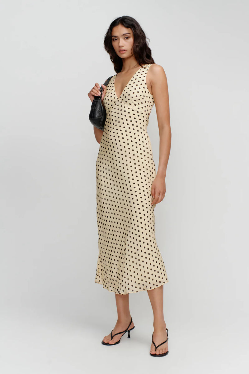 OWNLEY - Tulip Midi Dress - Butter Spot