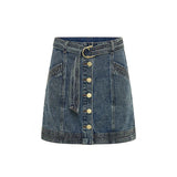 KIVARI - Tahlia Mini Skirt - Classic Blue