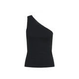 KIVARI - Tallulah One Shoulder Tank - Black