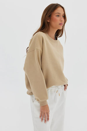 TOAST SOCIETY - Crew Jumper - Tan