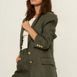 AUGUSTE - Toni Relaxed Blazer - Deep Olive