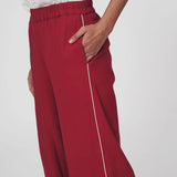 ROWIE - Vera Linen Wide Pants - Poppy Red