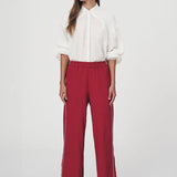 ROWIE - Vera Linen Wide Pants - Poppy Red