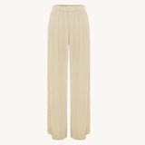 ROWIE - Vera Silk Velvet Pants - Silver Birch