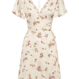 AUGUSTE - Pepper Mini Dress - Ivory Isla Floral