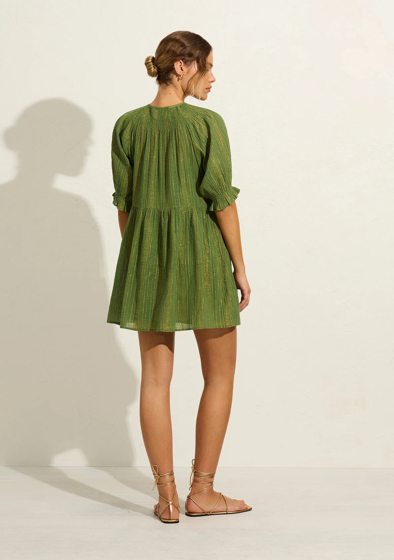 AUGUSTE - Brielle Mini Dress - Seasonal Green