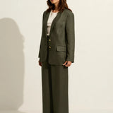 AUGUSTE - Toni Relaxed Blazer - Deep Olive