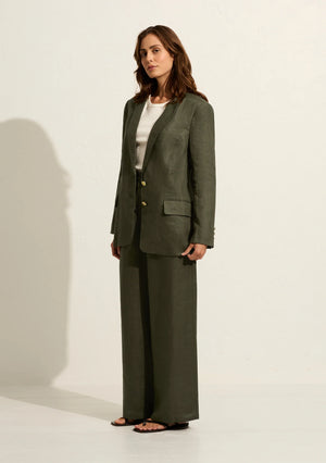 AUGUSTE - Toni Relaxed Blazer - Deep Olive