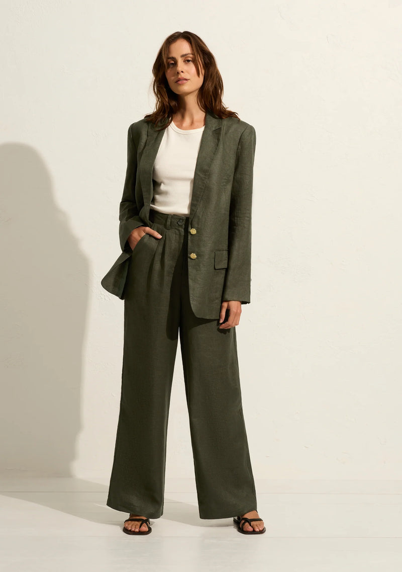 AUGUSTE - Toni Relaxed Blazer - Deep Olive