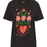 AUGUSTE - Fallen Hearts Classic Tee - Washed Black