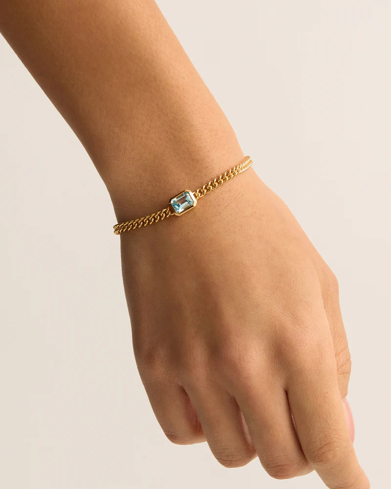 BY CHARLOTTE - Calm Your Soul Topaz Curb Bracelet