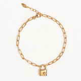 BY CHARLOTTE - Promise Of Us Lotus Padlock Bracelet