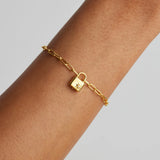 BY CHARLOTTE - Promise Of Us Lotus Padlock Bracelet