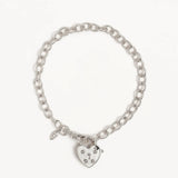 BY CHARLOTTE - Love Unlocked Padlock Bracelet | Silver