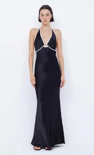 BEC + BRIDGE - Zariah Halter Dress - Black/Ivory