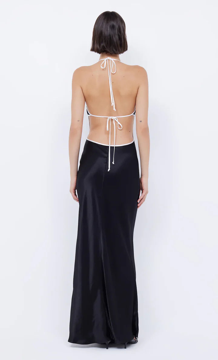 BEC + BRIDGE - Zariah Halter Dress - Black/Ivory