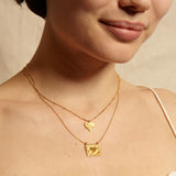 Satya - Heart Centered Gold Necklace